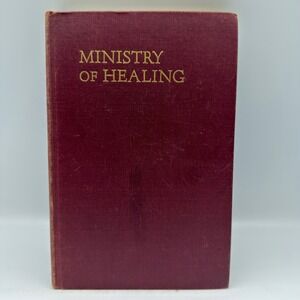 Ministry of Healing Ellen G White 1951 Pacific Press Maroon Hardcover Book VTG